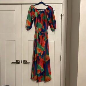 NEW WITHOUT TAGS XL Multicolored Maxi Dress